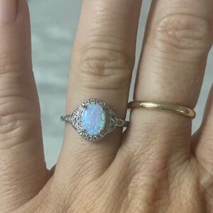 Sterling Silver Opal Ring